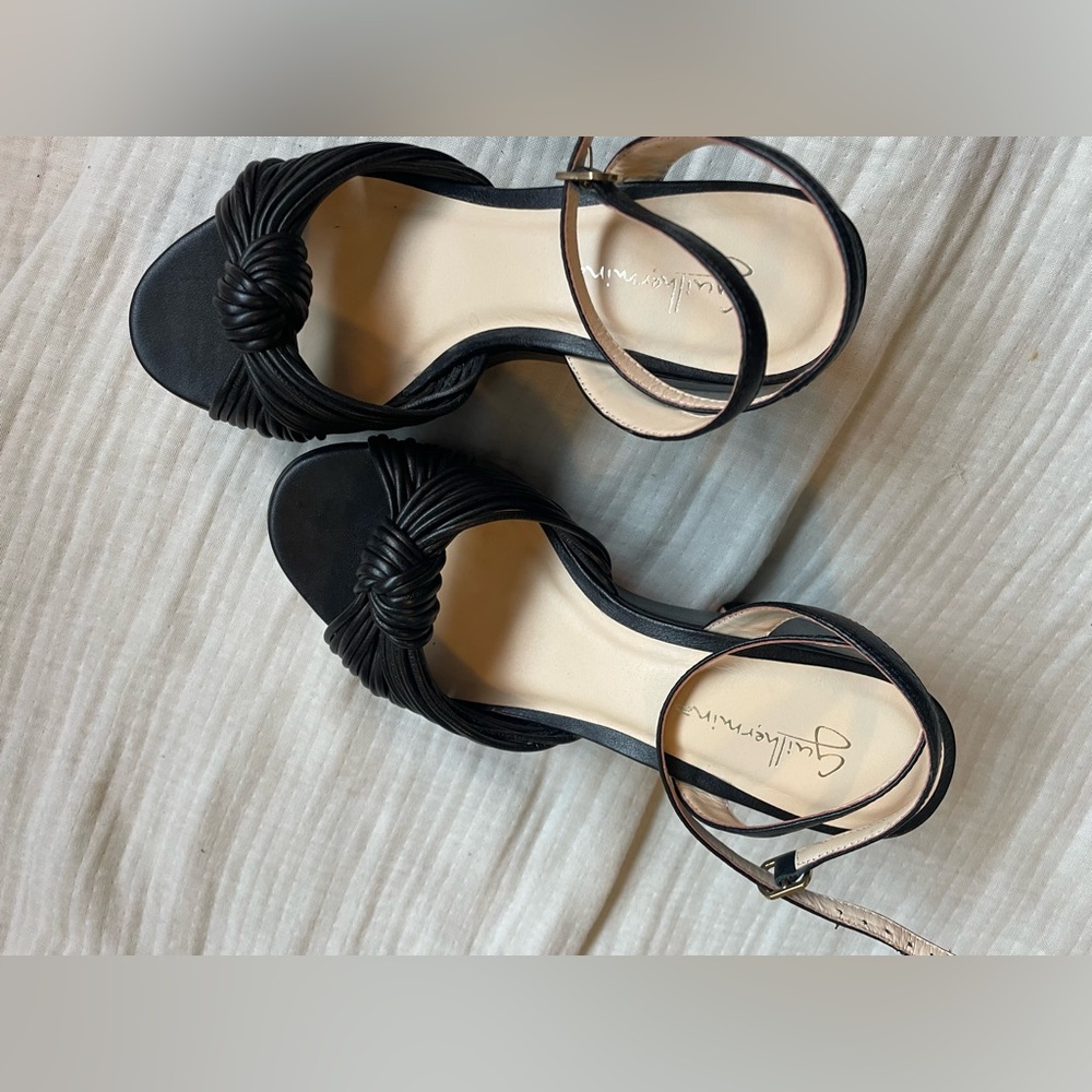 Black Platform Sandals - image 2